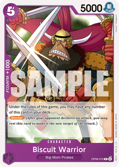 Biscuit Warrior OP08-072 Two Legends One Piece Karte
