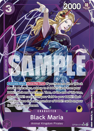 Black Maria OP08-074 (Parallel 1) Two Legends One Piece Karte
