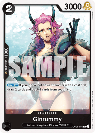 Ginrummy OP08-086 Two Legends One Piece Karte