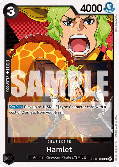 Hamlet OP08-090 Two Legends One Piece Karte