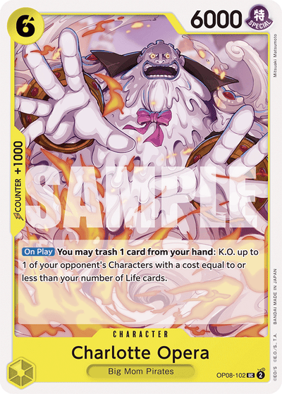 Charlotte Opera OP08-102 Two Legends One Piece Karte