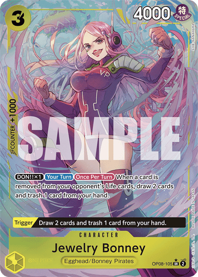 Jewelry Bonney OP08-105 (Parallel 1) Two Legends One Piece Karte