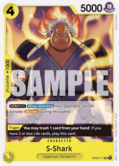 S-Shark OP08-111 Two Legends One Piece Karte