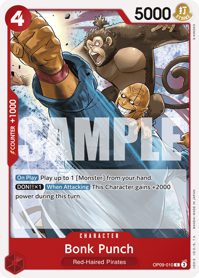 Bonk Punch OP09-010 Emperors in the New World One Piece Karte