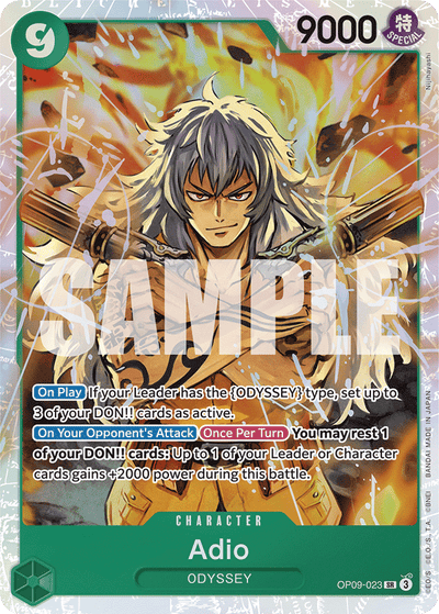 Adio OP09-023 Emperors in the New World One Piece Karte