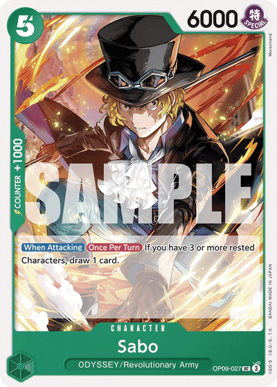 Sabo OP09-027 Emperors in the New World One Piece Karte