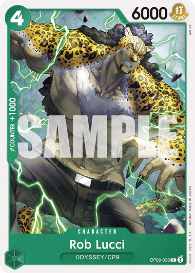 Rob Lucci OP09-038 Emperors in the New World One Piece Karte