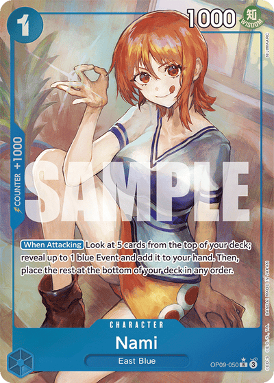 Nami OP09-050 (Parallel 1) Emperors in the New World One Piece Karte