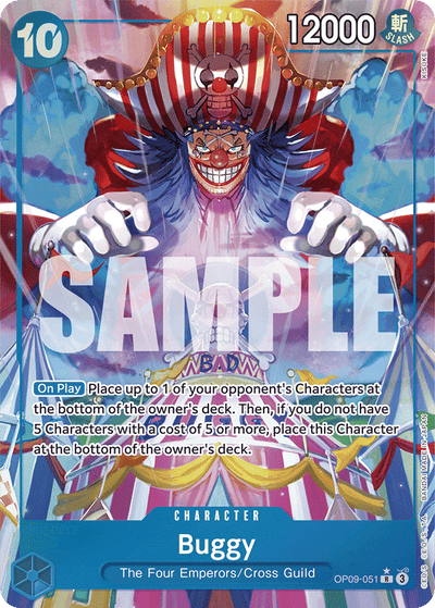 Buggy OP09-051 (Parallel 1) Emperors in the New World One Piece Karte