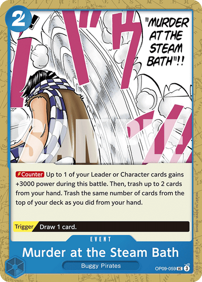 Murder at the Steam Bath OP09-059 Emperors in the New World One Piece Karte