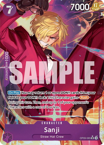 Sanji OP09-065 (Parallel 1) Emperors in the New World One Piece Karte