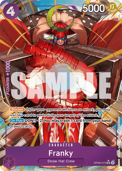 Franky OP09-072 (Parallel 1) Emperors in the New World One Piece Karte