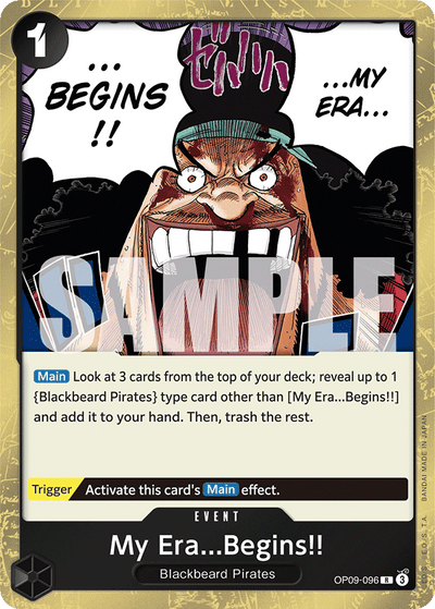 My Era...Begins!! OP09-096 Emperors in the New World One Piece Karte