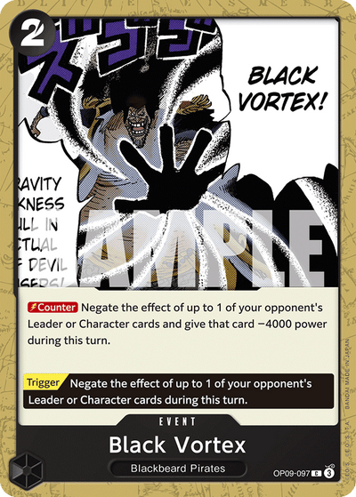 Black Vortex OP09-097 Emperors in the New World One Piece Karte
