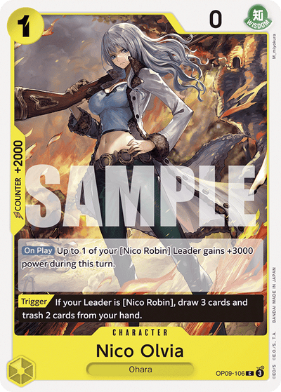 Nico Olvia OP09-106 Emperors in the New World One Piece Karte