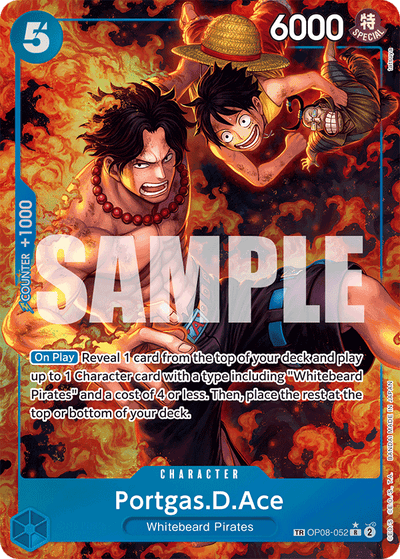 Portgas.D.Ace OP08-052 (Parallel 2) Royal Blood One Piece Karte