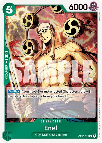 Enel OP10-025 Royal Blood One Piece Karte