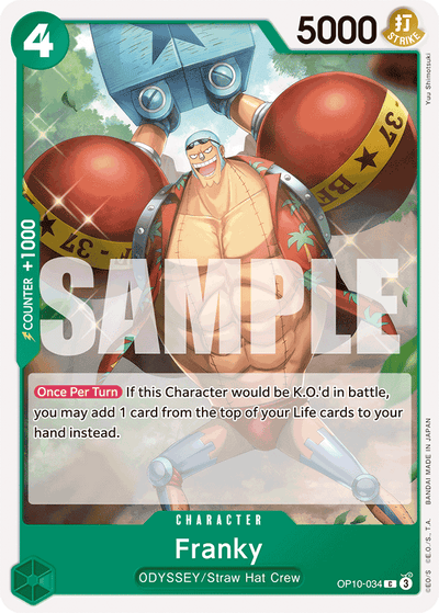 Franky OP10-034 Royal Blood One Piece Karte