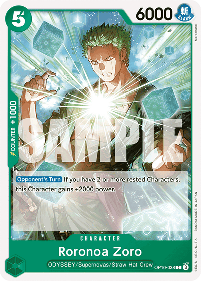 Roronoa Zoro OP10-038 Royal Blood One Piece Karte