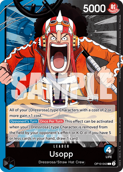 Usopp OP10-042 Royal Blood One Piece Karte