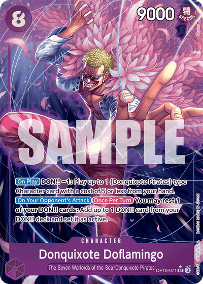 Donquixote Doflamingo OP10-071 (Parallel 1) Royal Blood One Piece Karte