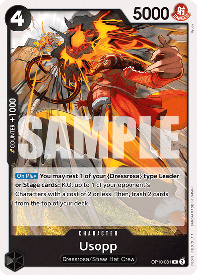 Usopp OP10-081 Royal Blood One Piece Karte