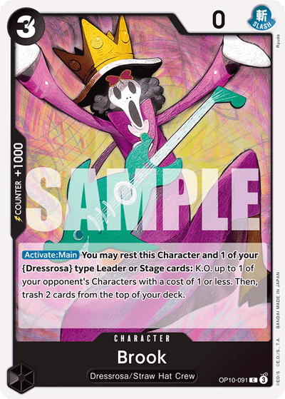 Brook OP10-091 Royal Blood One Piece Karte