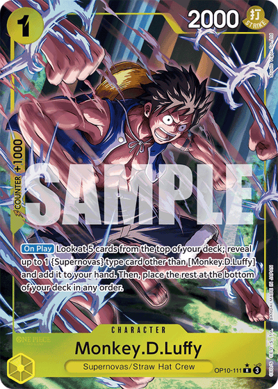 Monkey.D.Luffy OP10-111 (Parallel 1) Royal Blood One Piece Karte