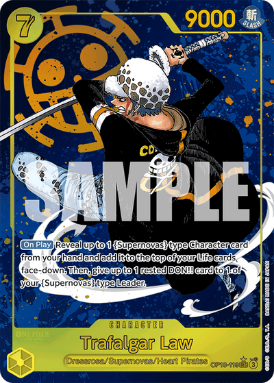 Trafalgar Law OP10-119 (Parallel 1) Royal Blood One Piece Karte