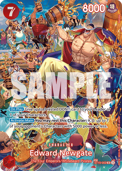 Edward.Newgate ST15-002 (Parallel 1) Royal Blood One Piece Karte
