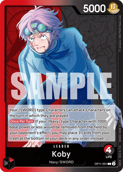 Koby OP11-001 A Fist of Divine Speed One Piece Karte