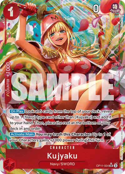 Kujyaku OP11-004 (Parallel 1) A Fist of Divine Speed One Piece Karte