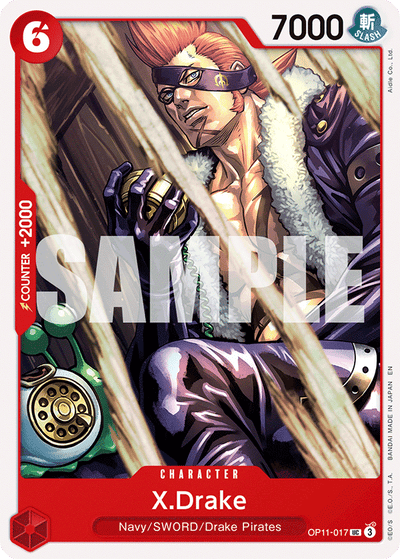 X.Drake OP11-017 A Fist of Divine Speed One Piece Karte