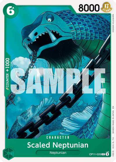 Scaled Neptunian OP11-026 A Fist of Divine Speed One Piece Karte
