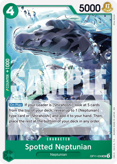 Spotted Neptunian OP11-036 A Fist of Divine Speed One Piece Karte