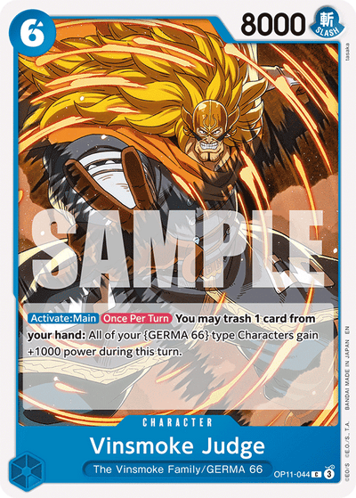 Vinsmoke Judge OP11-044 A Fist of Divine Speed One Piece Karte