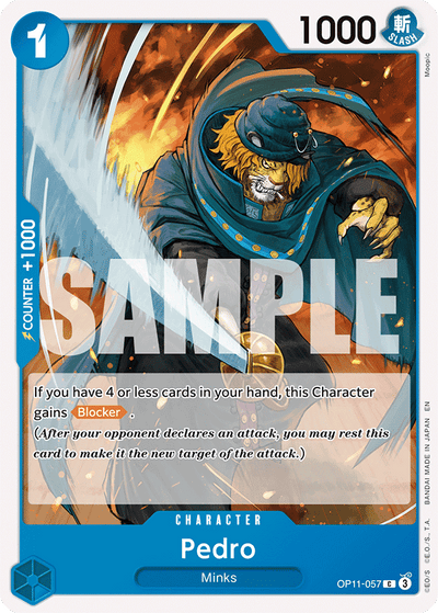 Pedro OP11-057 A Fist of Divine Speed One Piece Karte