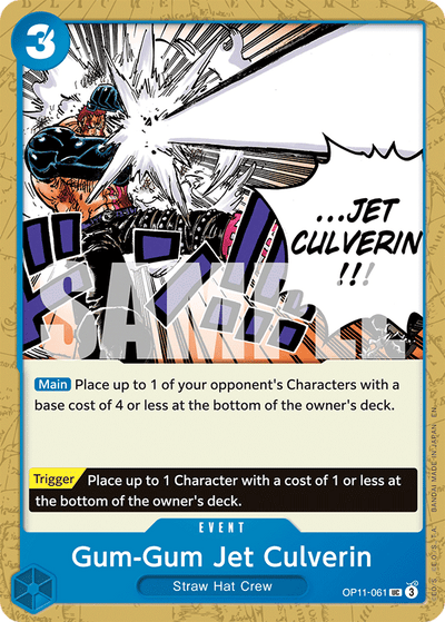 Gum-Gum Jet Culverin OP11-061 A Fist of Divine Speed One Piece Karte