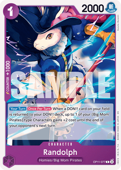 Randolph OP11-077 A Fist of Divine Speed One Piece Karte