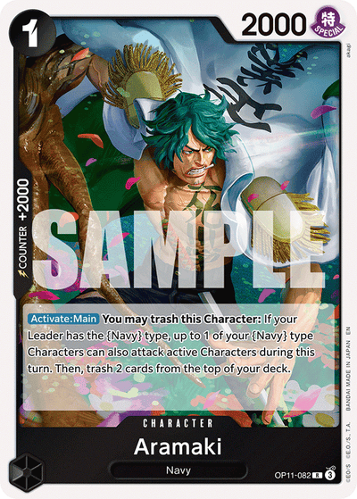 Aramaki OP11-082 A Fist of Divine Speed One Piece Karte