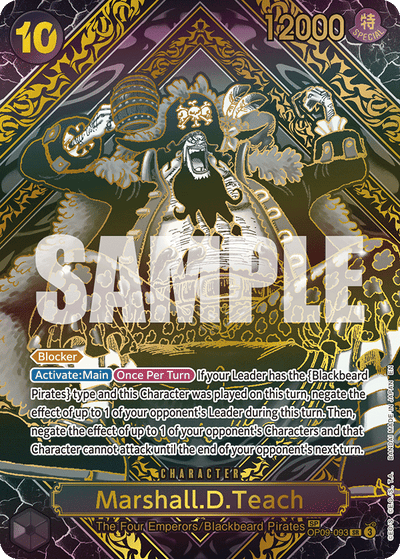 Marshall.D.Teach OP09-093 (Parallel 4) Legacy of the Master One Piece Karte