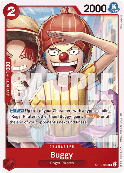 Buggy OP12-012 Legacy of the Master One Piece Karte