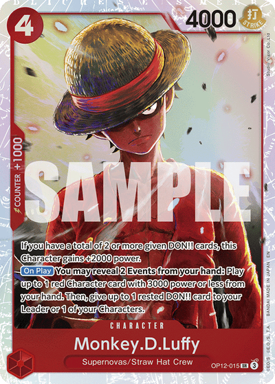 Monkey.D.Luffy OP12-015 Legacy of the Master One Piece Karte