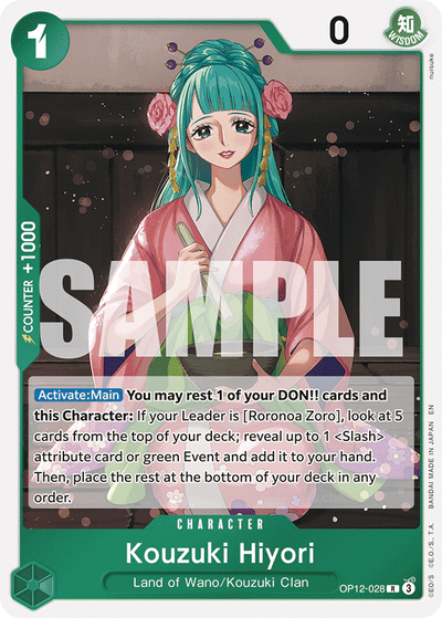Kouzuki Hiyori OP12-028 Legacy of the Master One Piece Karte
