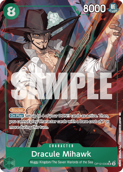 Dracule Mihawk OP12-030 (Parallel 1) Legacy of the Master One Piece Karte