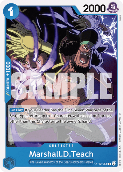 Marshall.D.Teach OP12-054 Legacy of the Master One Piece Karte