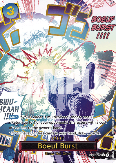 Boeuf Burst OP12-060 (Parallel 1) Legacy of the Master One Piece Karte