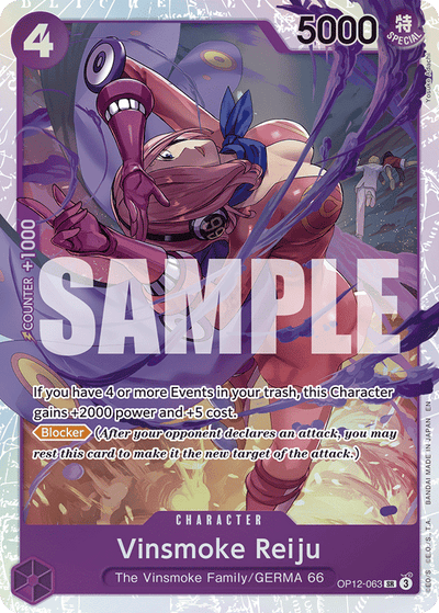 Vinsmoke Reiju OP12-063 Legacy of the Master One Piece Karte