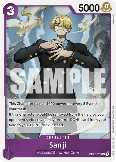 Sanji OP12-070 Legacy of the Master One Piece Karte