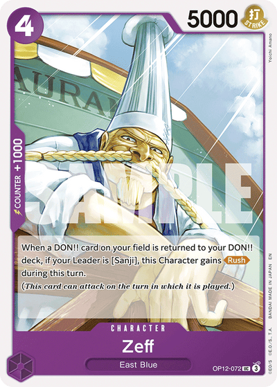 Zeff OP12-072 Legacy of the Master One Piece Karte